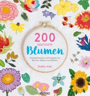 200 gestickte Blumen